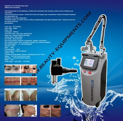 Pixel co2 laser skin resurfacing With RF Metal Tube 10600nm Skin Peeling Laser System
